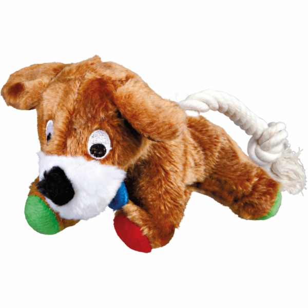 Jollypaw Plyšový pes s lanem 17 cm