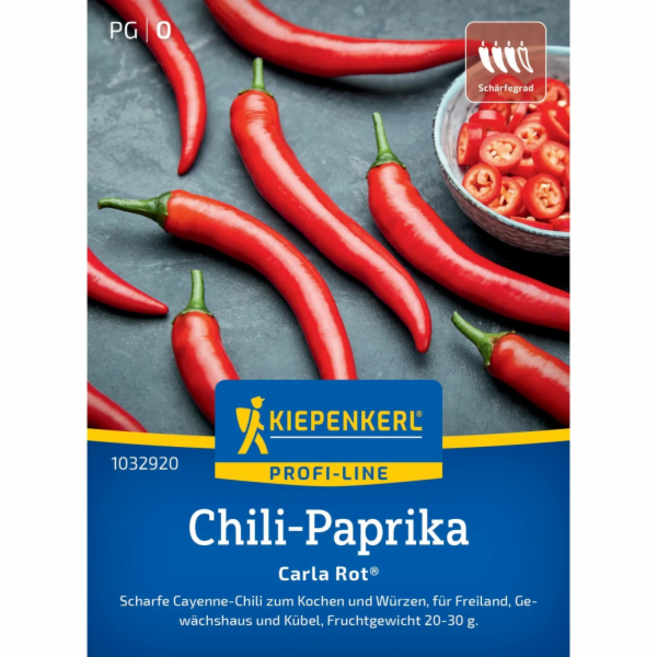 Kiepenkerl Chilli paprička Profi-Line "Carla Rot" F1 hybrid