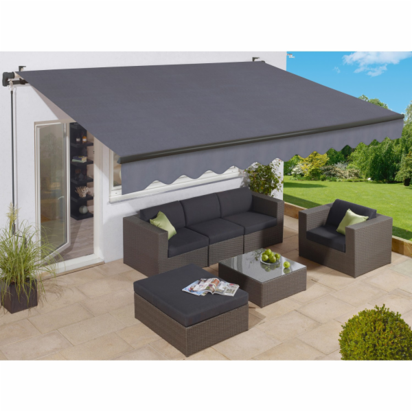 Sonstige Markýzová látka 300 cm x 200 cm antracitová