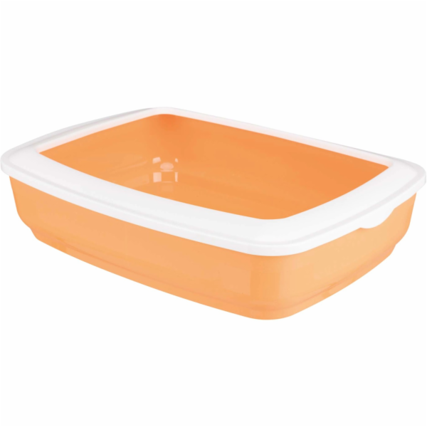 Jollypaw Kočičí toaleta s okrajem 38 × 11 × 50 cm oranžov...