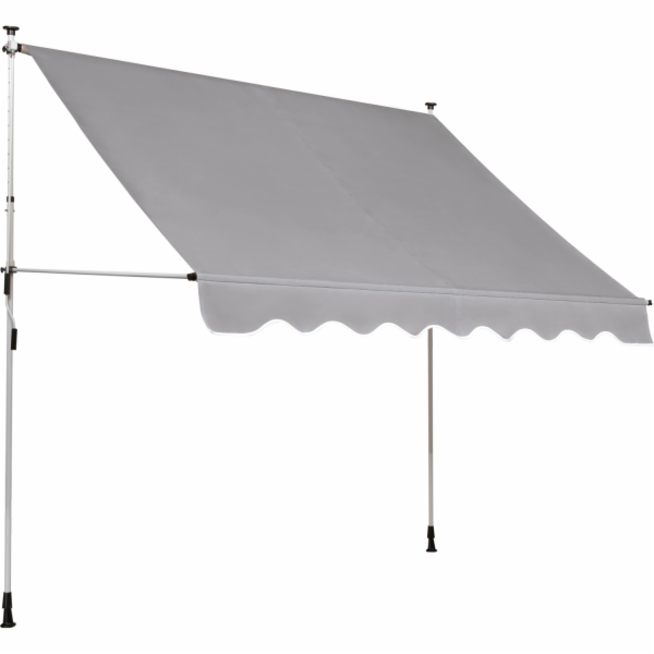 Sonstige Markýza s upínacími svorkami 2,5 m x 1,5 m stříb...