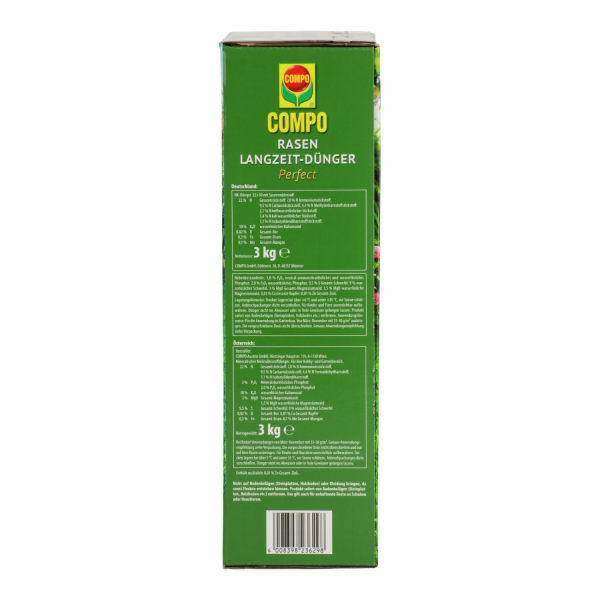 Compo Dlouhodobé hnojivo na trávník 3 kg