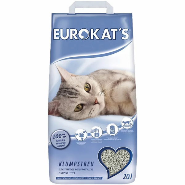 Eurokat s hrudkující stelivo pro kočky 20 l