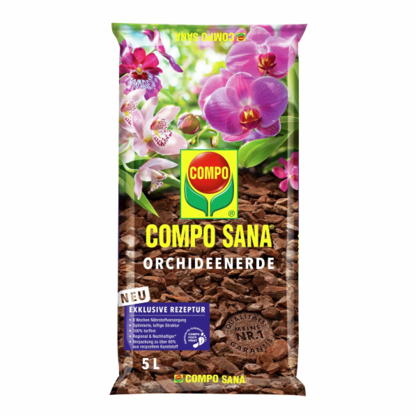 Compo Sana orchidejová zemina 5 l bez rašeliny