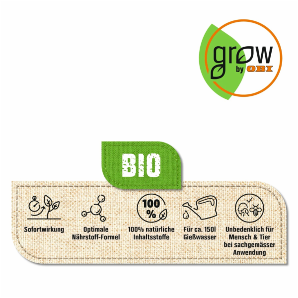 GROW by OBI BIO zahradní a zeleninové hnojivo, 1l