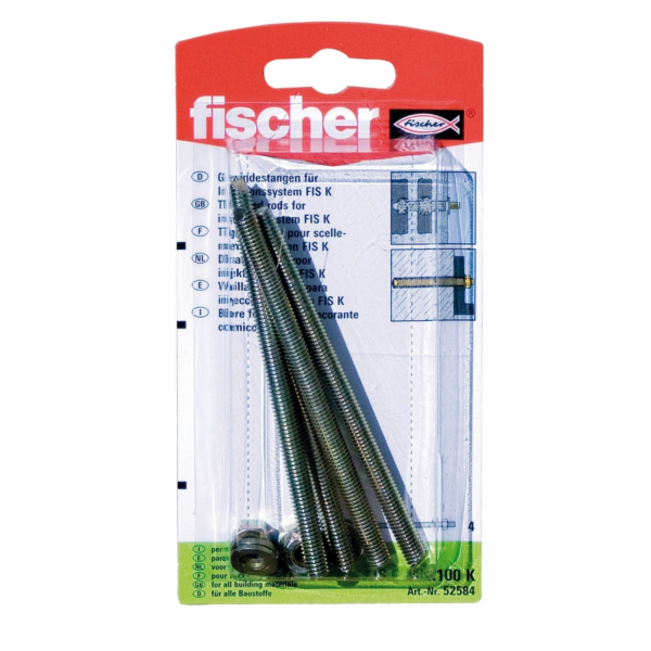 Fischer Závitové kotvy Injection FIS GS M6 x 110 K (4 ks)