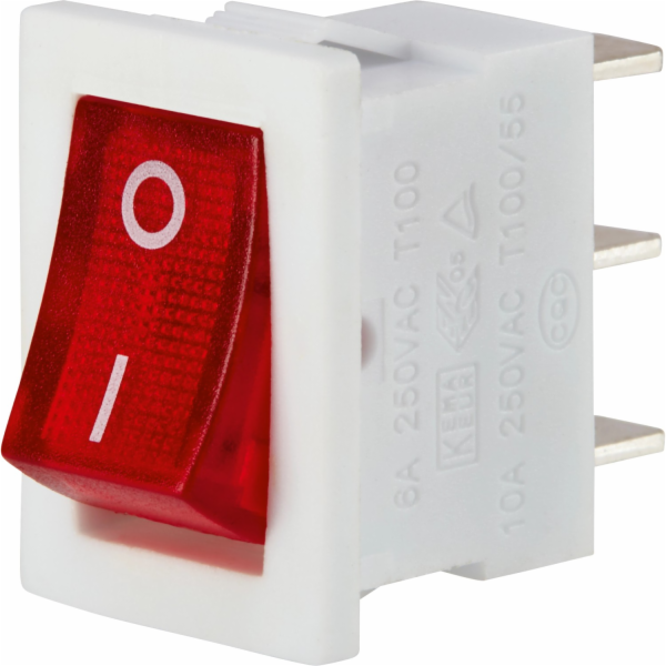 Sonstige Vestavěný kolébkový spínač, bílý, podsvícený