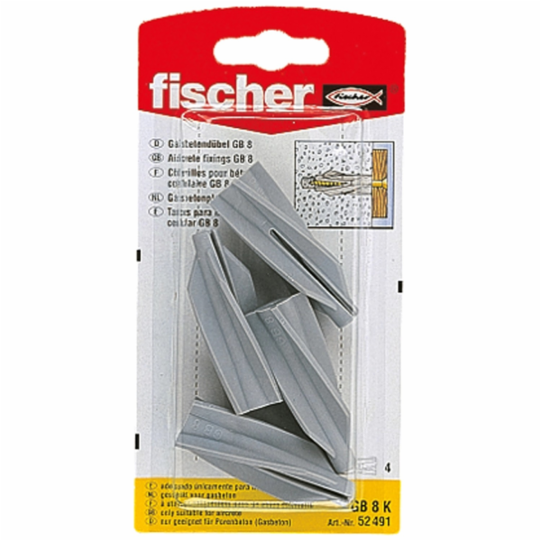Fischer Hmoždinky do pórobetonu GB 8 K (4 kusy)