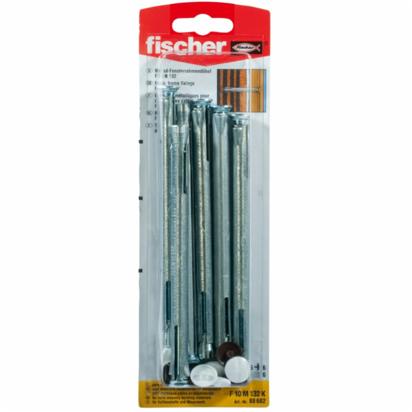 Fischer Hmoždinky do okenních rámů F 10 M 132 K (6 ks)