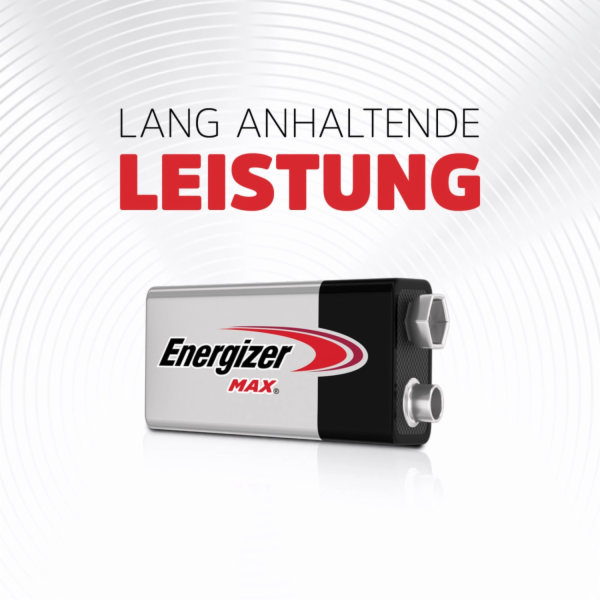 Energizer Alkalická baterie Max 9V E-Block, 1 kus