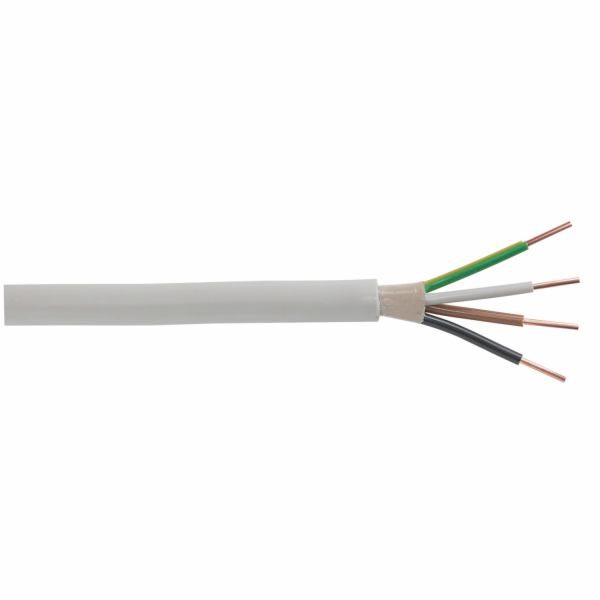 Sonstige Opláštěný kabel NYM-J 4 x 1,5 šedý 10 m