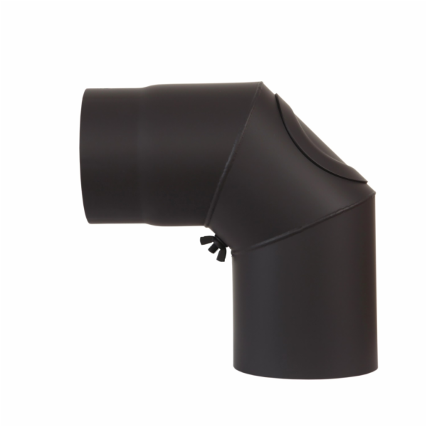 Firefix Ohyb kouřovodu 90°, průměr 120 mm, černý