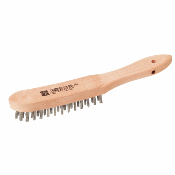 LUX-TOOLS Ocelový drátěný kartáč , 4 řady