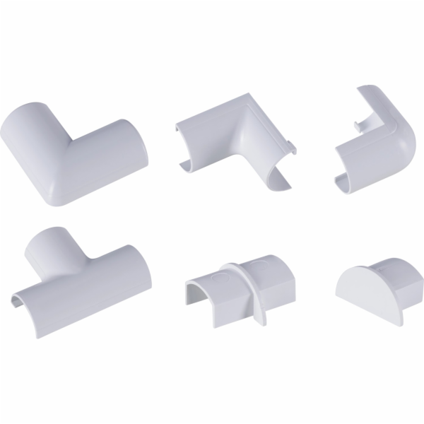 D-Line Sada příslušenství pro kabelové kanály , bílá, 13d...