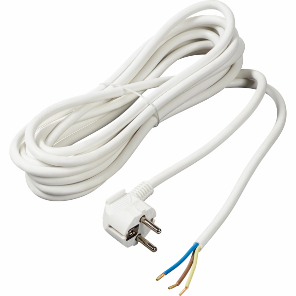 Sonstige Napájecí kabel se zástrčkou, 5 m, bílý