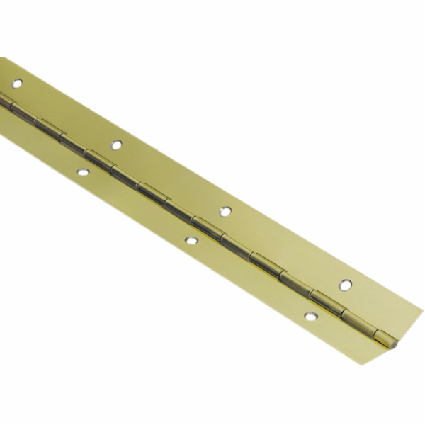 Hettich Tyčový pant 600 mm x 32 mm ocel, mosazný povlak