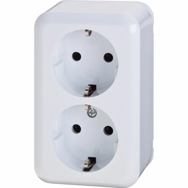 Sonstige Dvojitá zásuvka na omítku, bílá