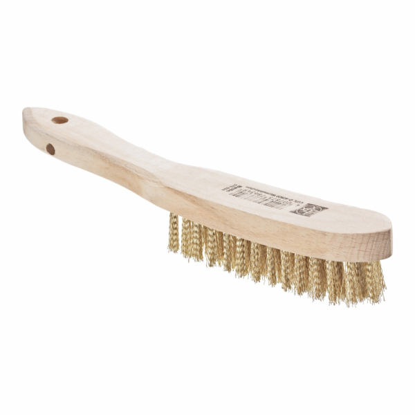 LUX-TOOLS Mosazný drátěný kartáč , 4 řady
