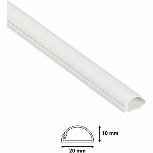 D-Line Kabelový kanál 20 mm x 10 mm bílý 2 m
