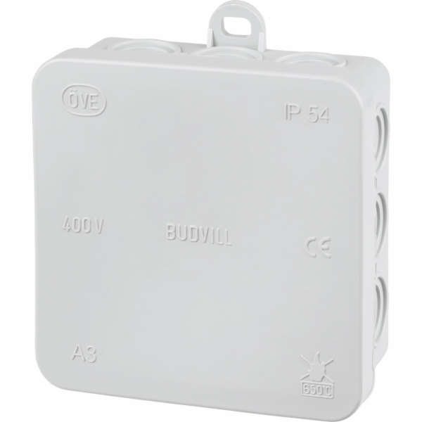 Sonstige Povrchová rozvodná krabice 85 mm x 85 mm Šedá IP54