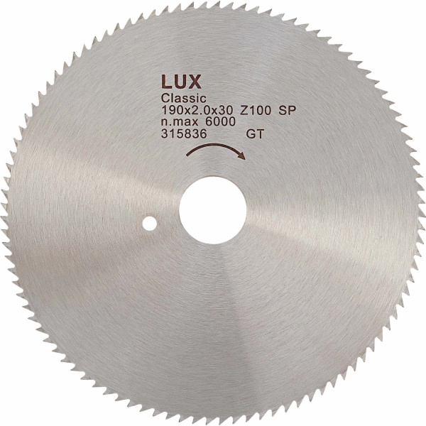 LUX-TOOLS Kotouč do kotoučové pily na dřevo, O 190 mm, 10...