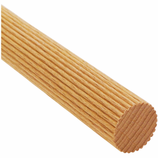 Döllken Profiles Drážkovaná buková tyč, O 14 mm, délka 10...