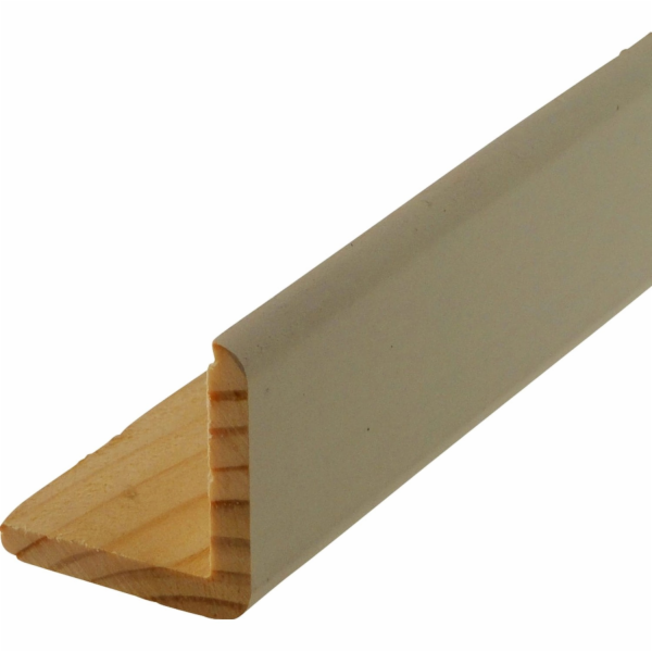 Döllken Profiles Úhlová lišta, borovice, bílý lak, 33 mm ...