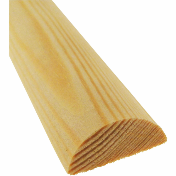 Döllken Profiles Borovicová půlkulatá tyč 28 mm x 13 mm, ...