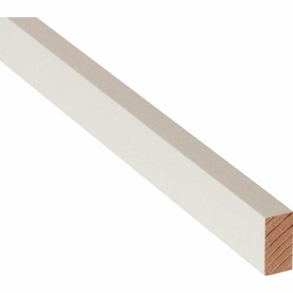 Döllken Profiles Obdélníkový pásek, bílý lak, 10 mm x 20 ...