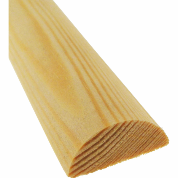 Döllken Profiles Borovicová půlkulatá tyč 20 mm x 10 mm, ...