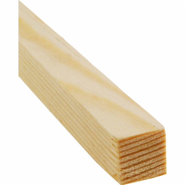 Döllken Profiles Čtvercový proužek z borovice, 10 mm x 10...