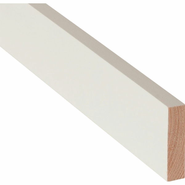 Döllken Profiles Obdélníkový pásek, bílý lak, 10 mm x 40 ...