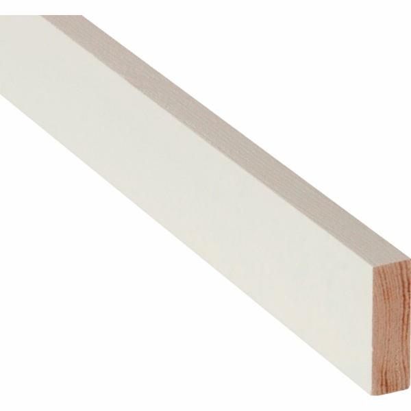 Döllken Profiles Obdélníkový pásek, bílý lak, 10 mm x 30 ...