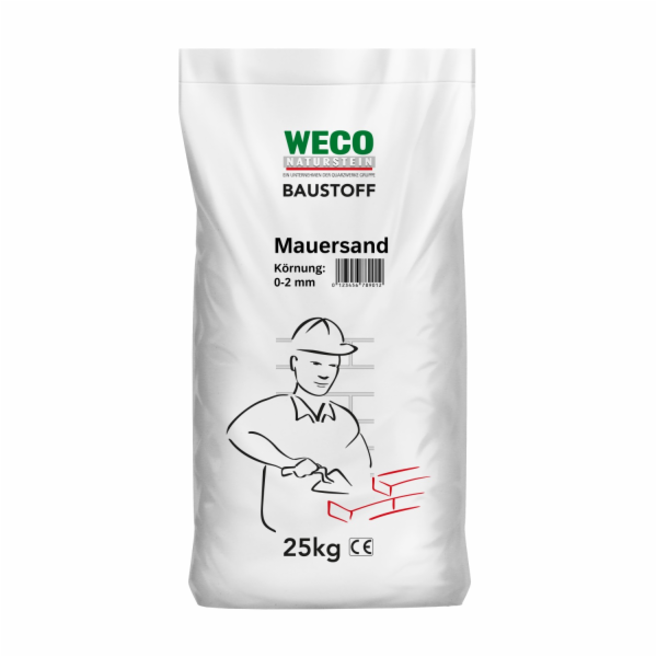 WECO Zdicí písek 0 mm - 2 mm Hnědý 25 kg
