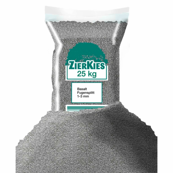 WECO Spárovací drť 1 mm - 3 mm černá 25 kg
