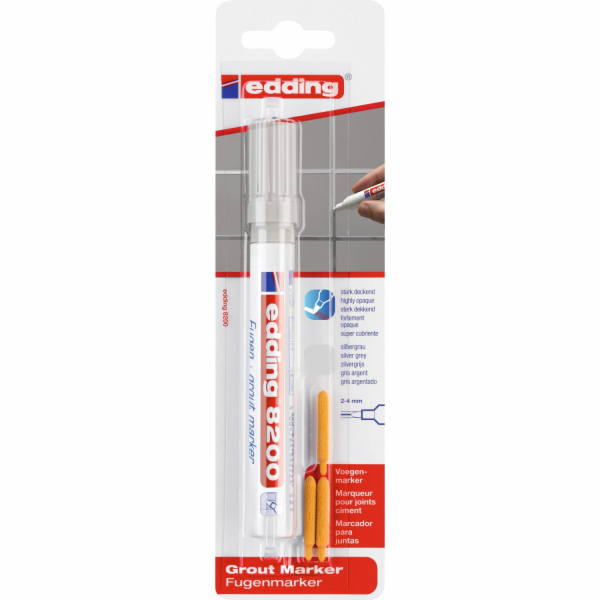 EDDING Special Marker 8200, fix na spáry, šedý, pro kutily