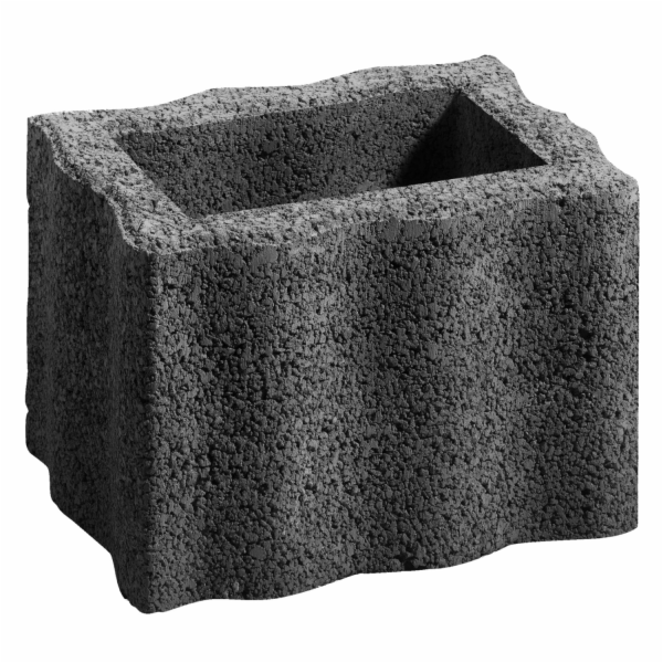 Kann Rostlinný kámen Wellino antracit 30 cm x 20 cm x 20 cm