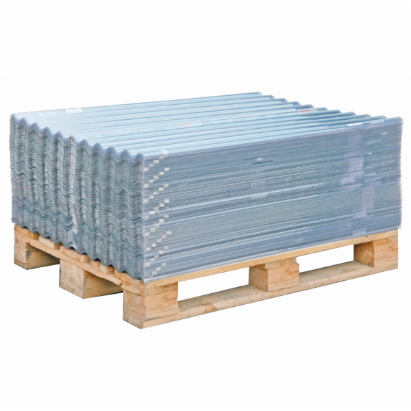 Sonstige Vlnitá PVC deska Sinus 76/18 čirá 80 cm x 120 cm...