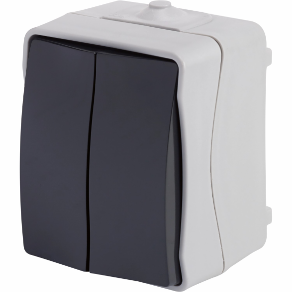 Sonstige Sériový spínač odolný proti vlhkosti, IP54, šedý