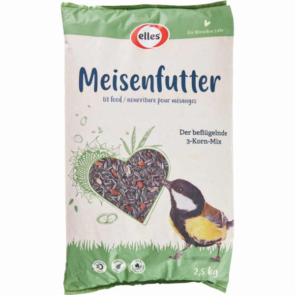 elles Wild Bird Titmouse krmivo 3-zrnná směs 2,5 kg