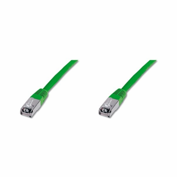 Patchkabel S/FTP,Cat6,2xRJ45, 1m zelený