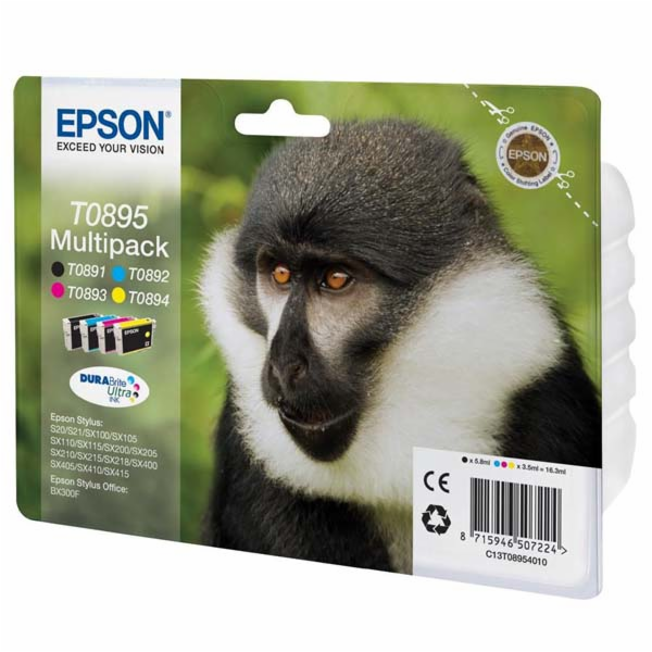 Epson DURABrite Ultra Ink T 089 Multipack BCMY           ...