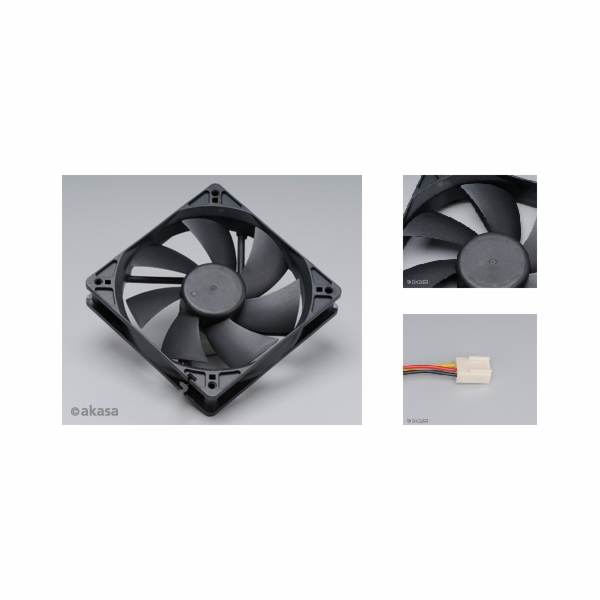 AKASA ventilátor DFS122512L 120x120, Sleeve bearing, 17.5...