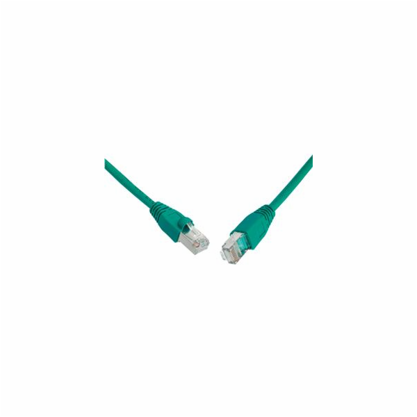 SOLARIX patch kabel CAT5E SFTP PVC 10m zelený snag-proof
