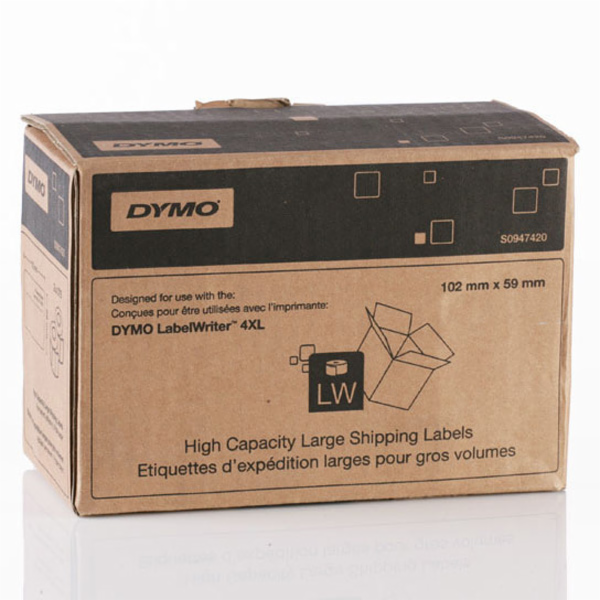 Dymo papírové štítky bílé  102mm x 59mm/