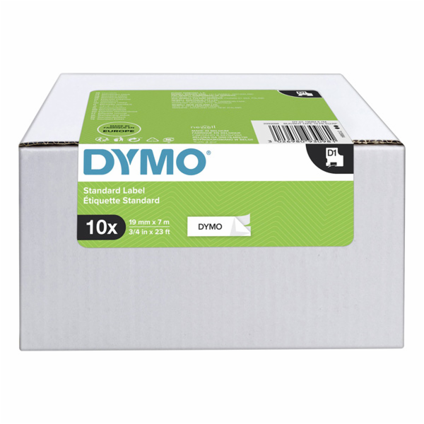 Dymo D1 ORIGINAL etiketovací páska VALUE PACK, černá na b...
