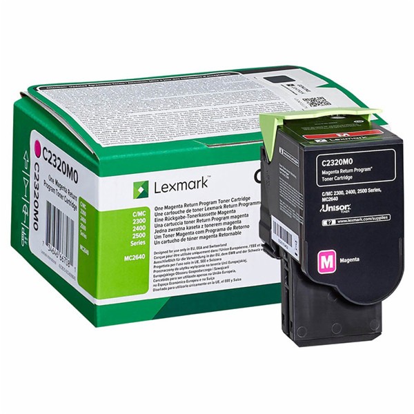 Lexmark C2320M0 Rückgabe-Toner Magenta für ca. 1.000 Seiten