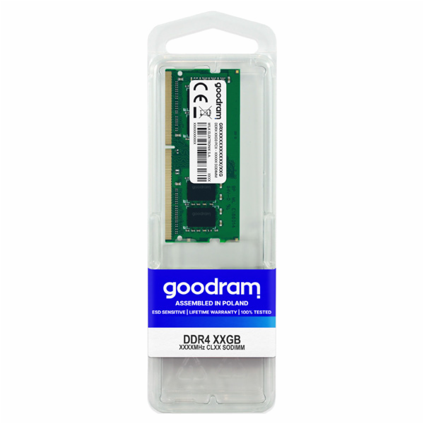Paměť pro notebook GoodRam SODIMM, DDR4, 16 GB, 3200 MHz,...