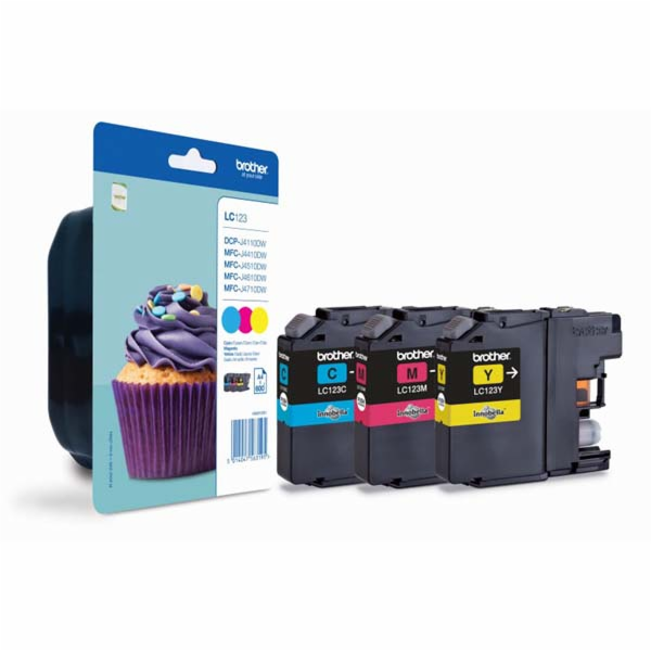 Brother ink LC-123RBWBP  originální/Brot