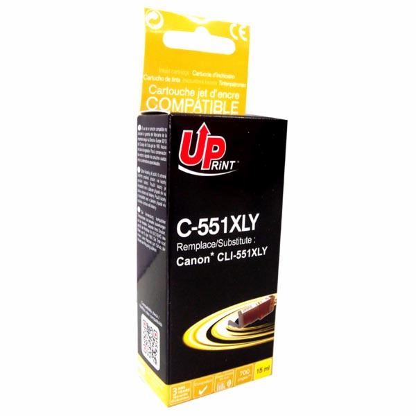 Inkoust UPrint C-551XLY / CLI551Y XL (žlutý)